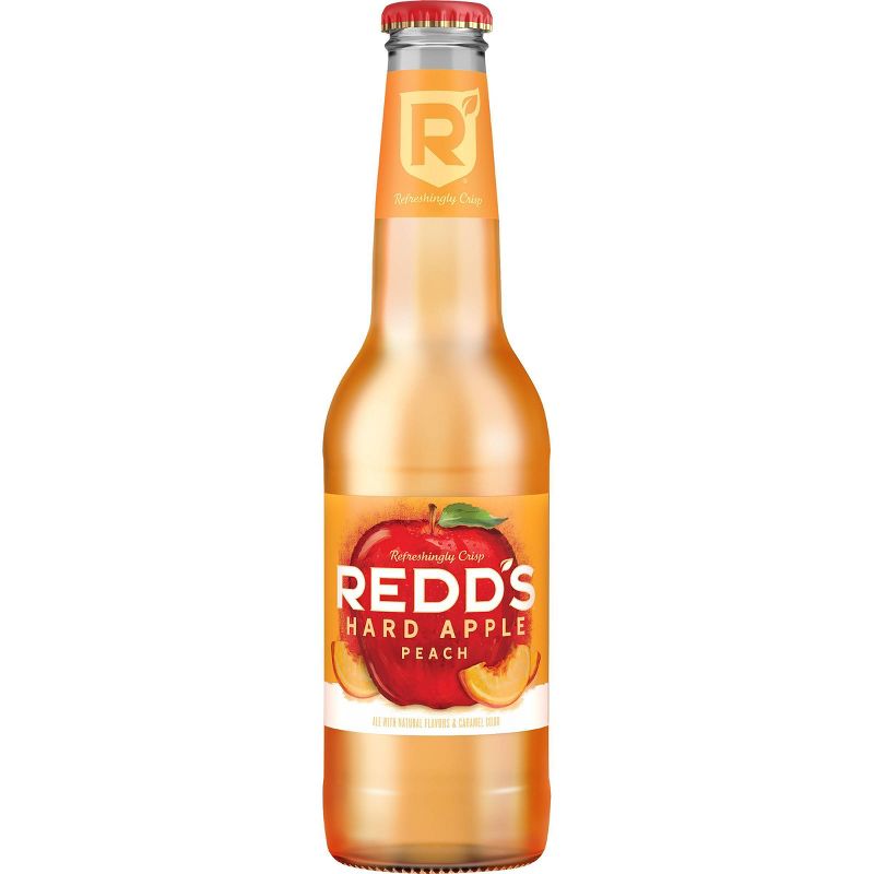 Redd&#39;s Hard Apple Peach Ale Beer - 6pk/12 fl oz Bottles, 4 of 10