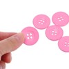 Unique Bargains Resin Snap Fastener Round Flat 4-Hole Sewing Buttons 10 Pcs - 4 of 4