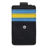 Disney Vegan Leather Wallet, ID Card Holder, Maleficent Dragon Face Black Blue Yellow - 3 of 4
