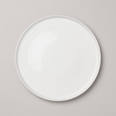 10.5" Flared Brim Stoneware Dinner Plate Vintage Cream - Hearth & Hand™ with Magnolia