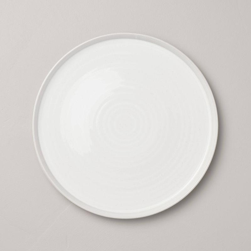 10.5" Flared Brim Stoneware Dinner Plate Vintage Cream - Hearth & Hand™ with Magnolia, 1 of 6