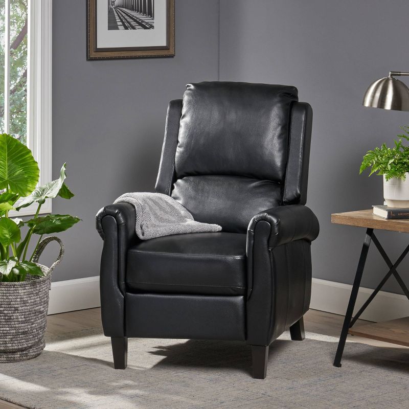 Haddan Faux Leather Recliner Club Chair - Christopher Knight Home, 3 of 7