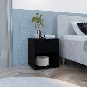 Depot E-Shop Nightstand End Table with One Open Shelf 19.7"H - 1 of 4
