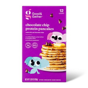 Chocolate Chip Frozen Protein Pancakes - 15.38oz - Good & Gather™ - 1 of 3