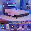 Aheaplus Platform Bed Frame with Reversible Storage Headboard and Charging Station - 4 of 4