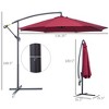 10' Cantilever Patio Umbrellas with UV and Water Resistant for Patio & Backyard Comfortable - 3 of 4