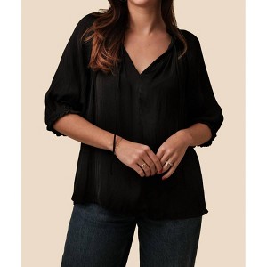 Women's Sarai Soft Crinkle Blouse - current air - 1 of 4