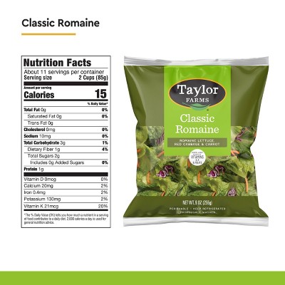Taylor Farms Fresh Classic Romaine Lettuce - 9oz