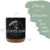 Elanze Designs Coffee Bar Love Is Brewing Barista Latte Ceramic Cork Bottom Black Large Capacity Utensil Holder Crock for Countertop Storage, Stylish - 2 of 4