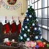 Tangkula 6'Pre-Lit Fiber Optic Artificial Christmas Tree w/ Snowflakes (Indoor/Outdoor) - image 3 of 4