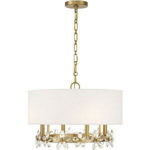 Savoy House Dahlia 4 - Light Pendant in  Warm Brass - 1 of 4
