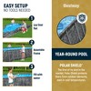 Bestway APX 365 Rectangular Swimming Pool Above Ground Outdoor Backyard Framed Pool Set with Sand Filter Pump, Ladder, and Cover, 31'4" x 16' x 52" - 4 of 4