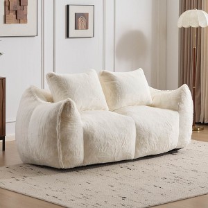 DYHOME Oversized Bean Bag Loveseat - Plush Filled Lounge Chair with Pillows, No Assembly Required Comfort Solution for Any Space - 1 of 4