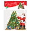 Beistle 3-D Santa w/Tree Centerpiece, 10" x 11", (2/Pkg) Multicolored - image 3 of 4