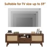 CAVINAS Stand for TV with Storage,Boho Media TV Stands and Console with Cable Management,Entertainment Center TV Stand for Living Room - 4 of 4