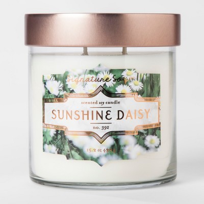 Large Jar Candle Sunshine Daisy 15.2oz