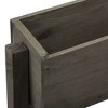 vidaXL Garden Folding Planter Gray 23.6"x5.5"x29.5" Solid Firwood - 4 of 4