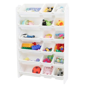 UNiPLAY 6 Tier Toy Storage Organizer with  Removable Bins - 1 of 4