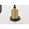 Elegant Lighting Histoire 1 light brass and black Wall Sconce - 2 of 4