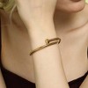 SOHI Women's California Gold The Screw Bangle Bracelet - 3 of 4