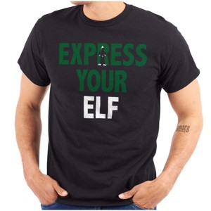 Christmas Express Your Elf Xmas Graphic T Shirt Men or Women Brisco Brands - 1 of 4