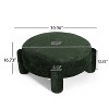 Christopher Knight Home Anderson 39.96" Upholstered Large Ottoman Round for any room - 3 of 4