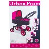Lissi Urban Baby Doll Pram, Pink,black Small - 3 of 4
