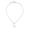 Adornia Silver Plated Mixed Stone Crystal Initial Necklace - 3 of 3