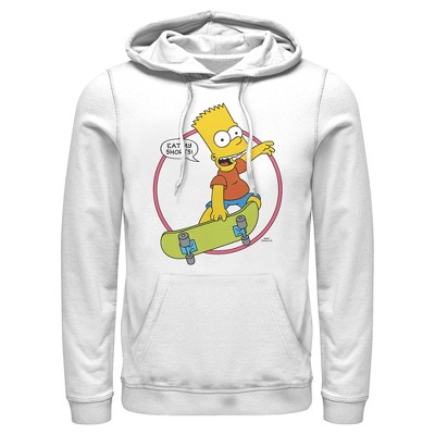 Men's The Simpsons Eat My Shorts Pull Over Hoodie