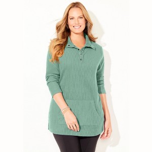 Catherines Brushed Rib Cozy Top - 1 of 2