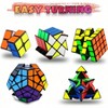 Cube Set, Puzzle Cubes 2x2 4x4 Pyraminx Megaminx Toy Gift for , Pack of 5 - 2 of 3
