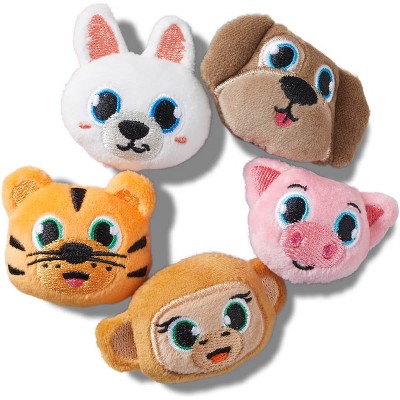 Crocs Jibbitz Fuzzy Animal Plush Shoe Charms 5-Pack