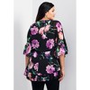 Avenue Women's Plus Size Harlow Frill Detail Blouse - 3 of 4