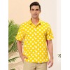 Lars Amadeus Men's Summer Polka Dots Button Down Short Sleeves Hawaiian Shirts - 2 of 4