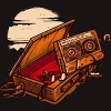 Men's Design By Humans Dead Man Walkmann By LetterQ T-Shirt - 2 of 4