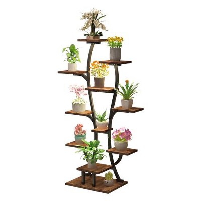 Plant Stand Indoor with Grow Lights, Indoor Plant Shelf, Metal Plant Flower Holder Stand, Vase Shape Plant Rack for Home, Patio,Plant Stand