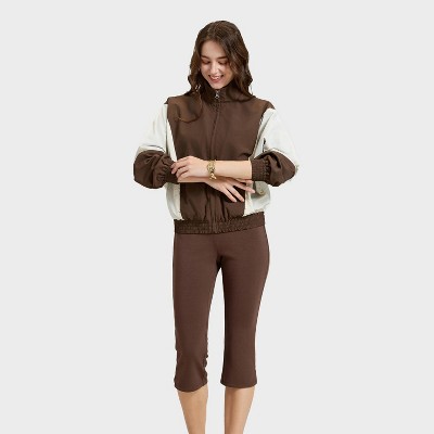 A New Day Women's Colorblock Front-Zip Track Jacket - A New Day™ Dark Brown XL — фото 3