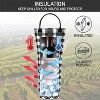 OPUX Wine Bag Single Bottle Carrier Tote, Insulated Thermal Padded Portable Carry Case Travel Cooler Picnic Beach Gift - 2 of 4