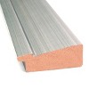 40" x 28" Non-Beveled Romano Silver Narrow Wood Bathroom Wall Mirror - Amanti Art: Modern Rectangle, Wall Mounted - 2 of 4