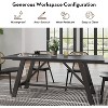 SAINTCY  70.8" Long Rectangular Wooden Dining Table for 6-8 People, Iron Frame - Perfect for Home Spaces - 3 of 4