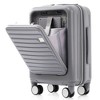 Whisen Luggage Set of 3, 20, 24, 28inch with USB Port,ABS Hard Shell Luggage with Spinner Wheels - 3 of 4