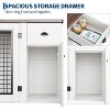 43'' Dog Crate Furniture,Dog Crate with Storage Drawers and Compartments-Durable Dog Kennel Cage for Small to Large Pets, Secure Door Latch Included - 3 of 4