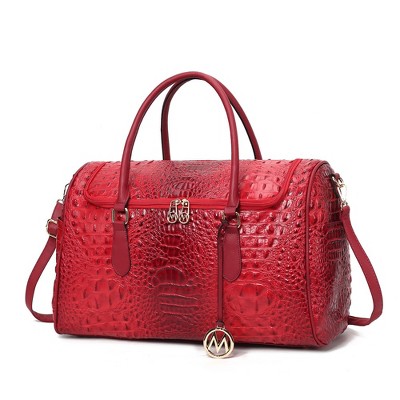 MKF Collection Rina Crocodile Women’s Duffle Bag by Mia K