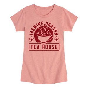 Girls' - Avatar: The Last Airbender - Jasmine Dragon Tea Fitted Short Sleeve Graphic T-Shirt - 1 of 4