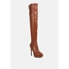 Confetti Stretch Pu High Heel Long Boots Women - 2 of 4