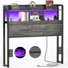 Besiost Storage Headboard with Led Lights & Charging Station - 2 of 4