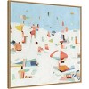 30" x 30" Summer Confetti III by Emma Scarvey Framed Canvas Wall Art Print - Amanti Art: Beach Scene, Modern Decor - 2 of 4