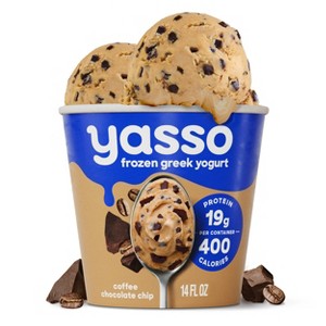 Yasso Coffee Chocolate Chip Frozen Greek Yogurt - 14 fl oz - 1 of 4