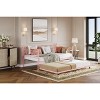 GustoWave Daybed with Trundle, Trundle Bed Twin with Heart-Shaped Headboard, Sturdy Metal Sofa Bed with Steel Slat Support - 3 of 4