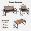 Racxily 4-Piece Patio Furniture Set Outdoor Balcony Porch Garden Backyard Lawn Furniture Acacia Wood Table Top - 4 of 4